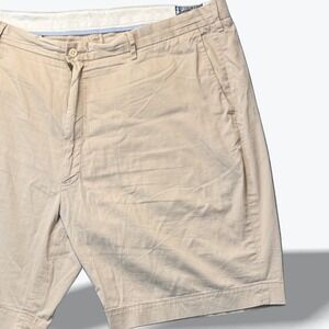 Polo Ralph Lauren Mens 44 Stretch Classic Fit Chino Shorts Khaki Tan Cotton